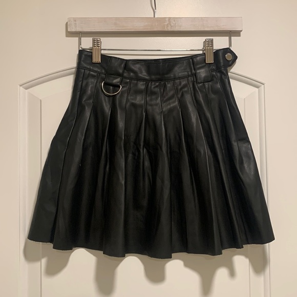 Bershka Dresses & Skirts - Bershka leather mini skirt